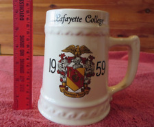 Vintage 1959 Lafayette College University Beer Stein Tankard Mug Porcelain Cup picture