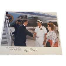 George Herbert Walker Bush 8x10 Signed Photo To  A Taylor 1990 picture