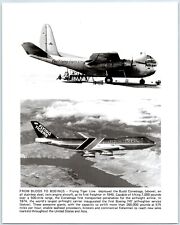 Budd Conestoga and Boeing 747 planes, AVG Flying Tigers, WW2, (1970s) Photo picture