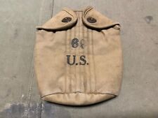 ORIGINAL WWI WWII US ARMY M1910 CANTEEN CARRIER COVER-DATED:1917 picture