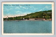 Muskogee OK-Oklahoma, Bathing Beach, Honor Heights, Antique, Vintage Postcard picture