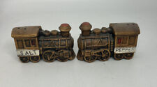 Vtg Train Ceramic Salt And Pepper Shakers made in japan  picture