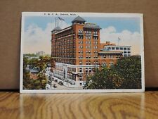Y M C A Detroit Michigan Vintage Linen Post Card Posted 1904 picture