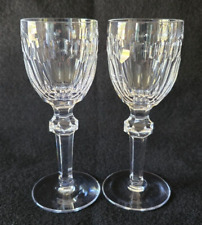Waterford Cut Crystal Curraghmore Port Wine Glasses Goblets Stems 5 7/8