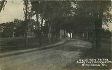 Burlington Vermont Driveway Mary Fletcher Hospital 1914 Postcard 21-10284 picture