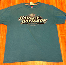 Harley Davidson Motorcycles T-Shirt - Blue Size M - St. Paul MN Harley Davidson picture