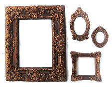Brown Vintage Photo Frame Mini Photo Frame Set of 4 Decorative Round and Square picture
