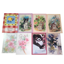 Vintage Get Well Greeting Cards Lot Thinking Of You Christian Inspiration Unused picture