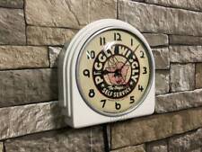 VTG TELECHRON PIGGLY WIGGLY OLD STORE ADVERTISING DINER KITCHEN WALL CLOCK SIGN picture