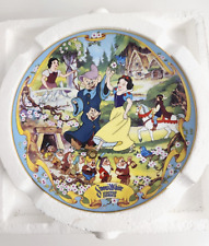 Snow White & The Seven Dwarfs Vintage Musical Plate Bradford Exchange 1995 picture