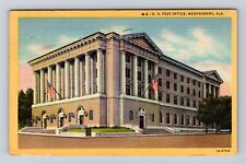 Montgomery AL-Alabama, United States Post Office, Vintage c1949 Postcard picture