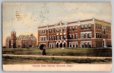 Edmond, Oklahoma OK - Central State Normal Building - Vintage Postcard - Posted picture