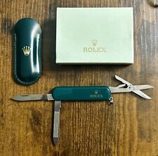 ROLEX WENGER DELEMONT Swiss Army  KNIFE Switzerland / Box & sheath/ Collectible picture