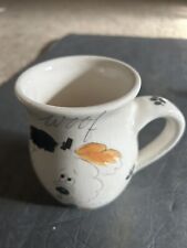 Whiskerkins Woof Dog Coffee Mug Hand Painted Made in Oregon USA Elias Ceramics picture
