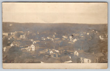 Real Photo c1910s Aerial View Town Unidentified Unknown Location Postcard picture