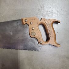 Vintage WWII Disston D-23 Saw - 8 TPI Crosscut Handsaw picture