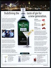 2011 Nolet's Dry Gin bottle & martini glass photo 3 recipes vintage print ad picture