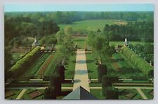 The Palace Gardens, Williamsburg, VA Postcard 1763 picture