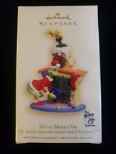 Hallmark 2007 50th Anniv How the Grinch Stole Christmas He's a Mean One Ornament picture