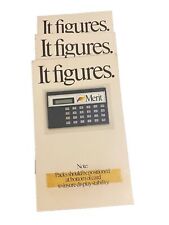 Merit Cigarette Calculator. Promo Item. Vintage. New In Box 8.94 Each. Three Tot picture