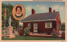 Postcard PA Gettysburg Jenny Wade House & Monument Linen Vintage PC G8598 picture