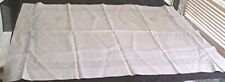 VTG WHITE LINEN BUTTON BACK PILLOW SHAM WHITE EMBROIDERY LACE INSERTS picture