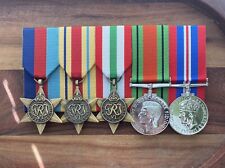 Replica Court Mounted, 39-45 Star, Africa, Italy Star, War Medal, ANZAC, WWII picture