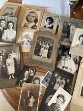Vintage 1950’s 40’s PHOTO Lot Kids Wedding Large Small Postcard Frames picture
