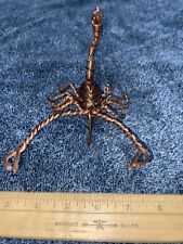 HANDCRAFTED TWISTED COPPER WIRE METAL ART SCORPION picture