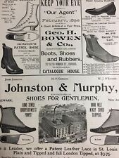 1892 Shoe Advertising Great Antique Ad Graphics Newark Factory ++ picture