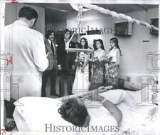 LARGE 1972 Press Photo Wedding Blue Island Cook County Illinois - SSA10341 picture