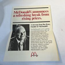 McDonald’s announces a Refreshing break from rising prices - Ray Kroc picture