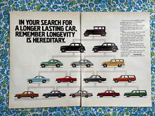 Vintage 1981 Volvo Automobiles Print Ad 2 Pages picture