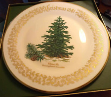 Vintage 1981 LENOX Annual Collector Plate Christmas Tree CHINA FIR in Box picture