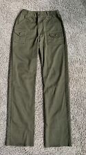 BSA BOY SCOUTS UNIFORM PANTS Size 14 Canvas Vintage Cargo Green Snap Pockets picture