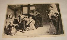 1880 magazine engraving ~ HENRY IV and the Spanish Ambassador picture