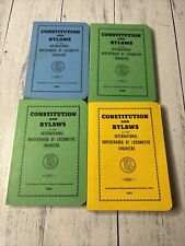 Constitution and Bylaws International Brotherhood Locomotive Engineers Lot Of 4 picture