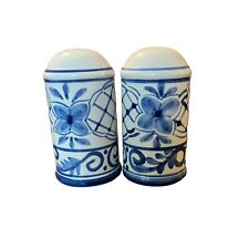 Vintage Blue & white Design Salt & Pepper Shakers  picture
