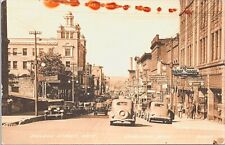 Houghton Michigan RPPC Street Scene 1942 picture