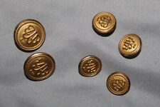 BROOKS BROTHERS Gold Buttons Replacement 6 Piece Set picture