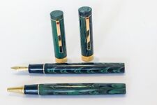 Recife Victory Ebonite Green Fountain Pen and Rollerball picture