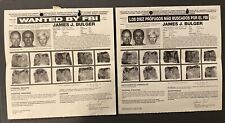 Genuine James ‘Whitey’ Bulger Wanted FBI Posters picture