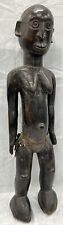 Magnificent Large African Figural Sculpture - Rich Dark Waxy Patina - 33.5