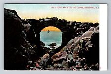 Newport RI-Rhode Island, Stone Arch On The Cliffs, Antique Vintage Postcard picture