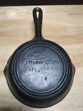 Vintage Cast Iron Skillet PITTYPAT'S PORCH Atlanta Georgia Frying Pan SMALL picture