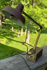 Vintage Tensor Lamp Desk Model 6500 Light Mechanical Arm Wood Grain  picture