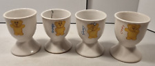 4 x Arnott's Tiny Teddy Biscuits Egg Cup Holder - Happy, Cheeky, Grumpy & Sleepy picture