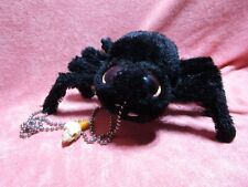 ANIMATED CHAIN CLIMBING BLACK FUZZY SPIDER picture