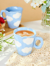 300ml Cute Cloud Design Irregular Handmade Ceramic Coffee Mug For Coffee Milk picture