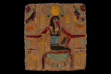 RARE ANTIQUE ANCIENT EGYPTIAN Stela King Akhenaten Mini Key of Life Hieroglyphic picture